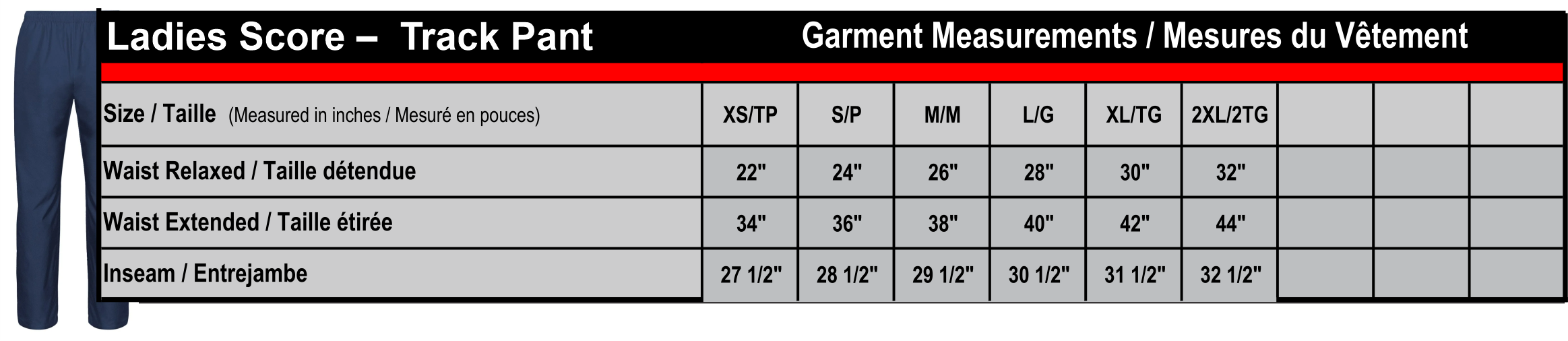 Ladies Score Track Pants
